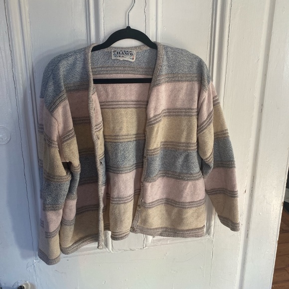 SUPER SWEET PASTEL STRIPE CARDIGAN - Picture 2 of 3